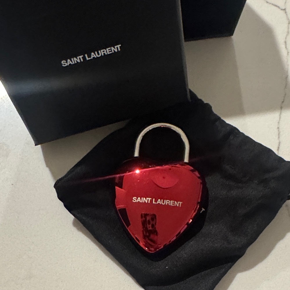 Saint Laurent Scarlet Heart Padlock